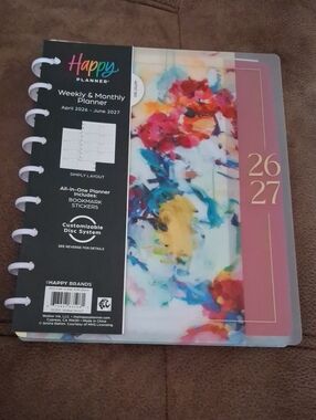 Happy Planner Multicolor Floral Cover Planner 2026/2027